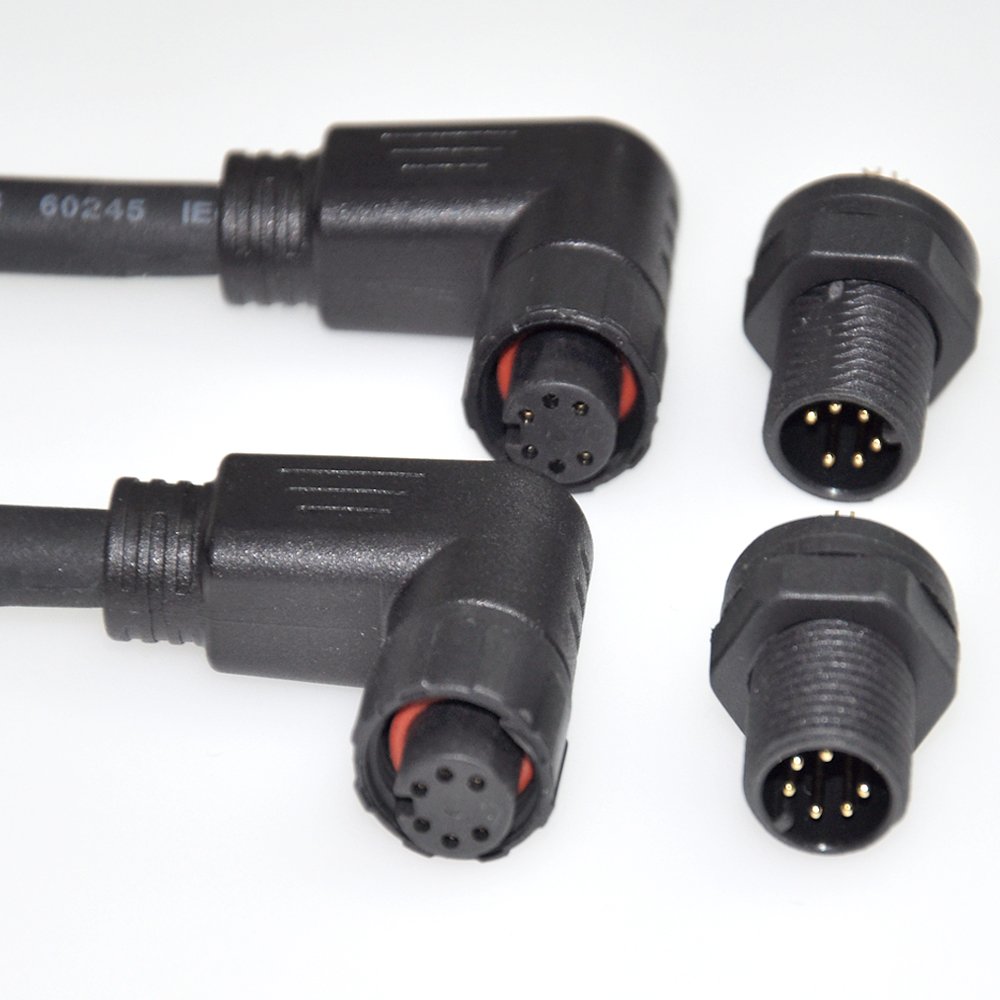 M12 Cable Assembly Male To Female Ip68 Waterproof Custom 90 degree 3 5 6 Pin M12 Sensor 4 Pin 8 Pin Connector M12 Cable