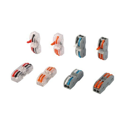 Quick connecting style 222-413 Spring splice Terminal 2 3 4 5 ways Electric Cable Lever Wire terminal block Connectors