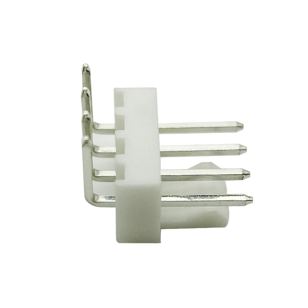 2.54mm male Wafer Connector 1x4pin 3+1 Dip3.4 Right Angle Left 90 Degree Tin-Plated Header Housing Connector 2.54mm Wafer