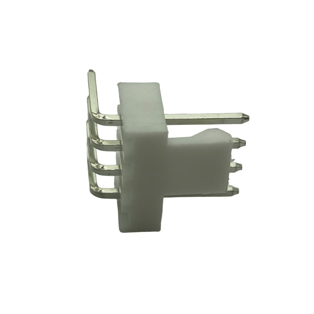 2.54mm male Wafer Connector 1x4pin 3+1 Dip3.4 Right Angle Left 90 Degree Tin-Plated Header Housing Connector 2.54mm Wafer