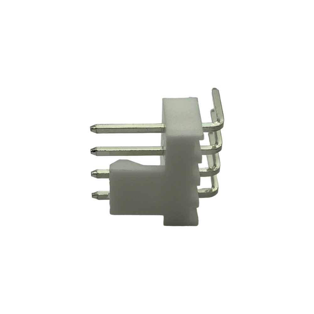 2.54mm male Wafer Connector 1x4pin 3+1 Dip3.4 Right Angle Left 90 Degree Tin-Plated Header Housing Connector 2.54mm Wafer