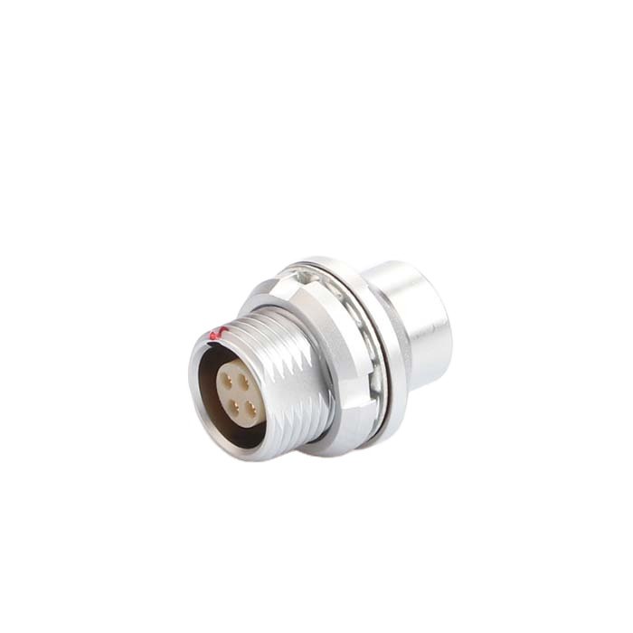 MOCO Electrical Connector BZ13 Fixed Socket Nut Fixing Back Panel Mount Easy To Install Precision Push Pull Connector
