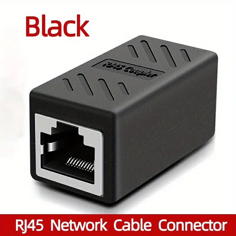 1 To 2 Ways Ethernet Network Cable RJ45 Female Splitter Connector Adapter For Laptop Docking Stations