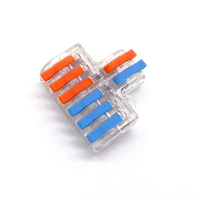 Custom Cable Connector 2 In 6 Out Wire Splitter terminal transparent MINI SPL 62 Wire Electrical Connectors