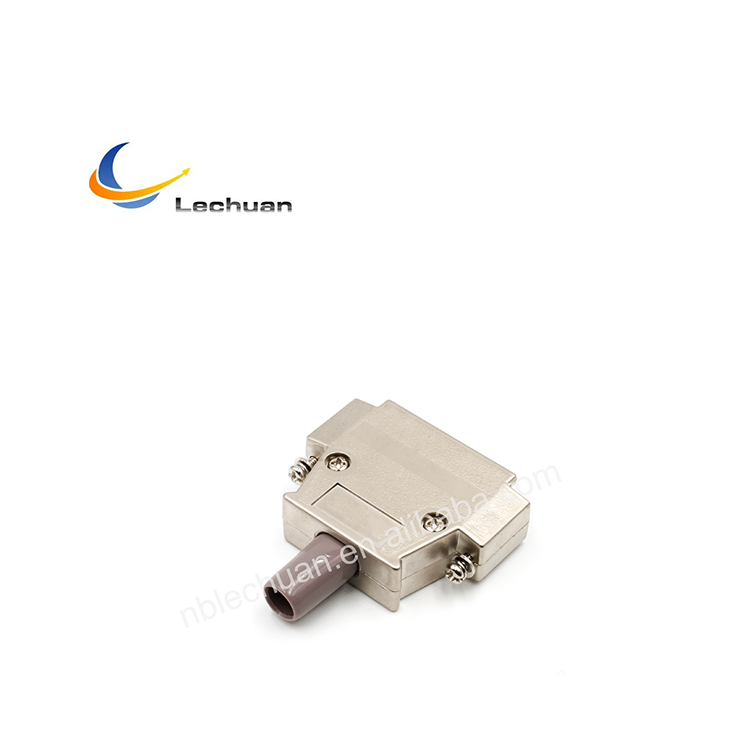 LECHUAN High Quality D-SUB Connector ABS Resin Ni-Plating Backshell 25Pin DDK I7JE Series 17JE-25H-1A-CF Plastic Hood Kit