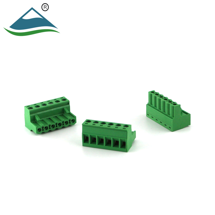pluggable terminal blocks electrical connectors 5.0mm pitch 20A 6 Pin