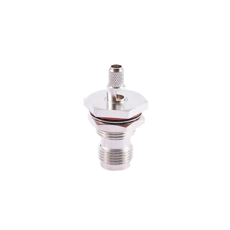 Factory outlet BNC female connector bulkhead mount waterproof crimp RG316 CABLE 50ohm HEX=17.5 BNC RF connector