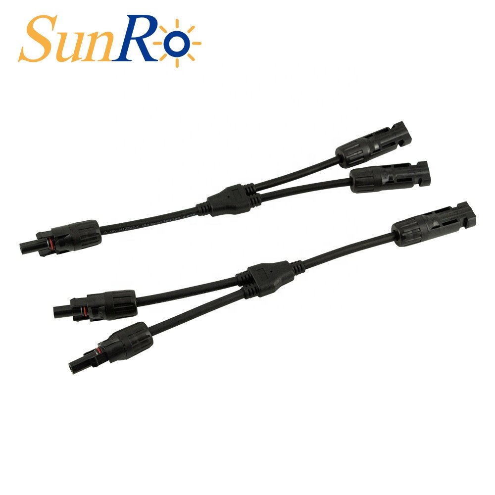 SunRo inverter solar pv connector photovoltaic cable connector Y branch solar connector