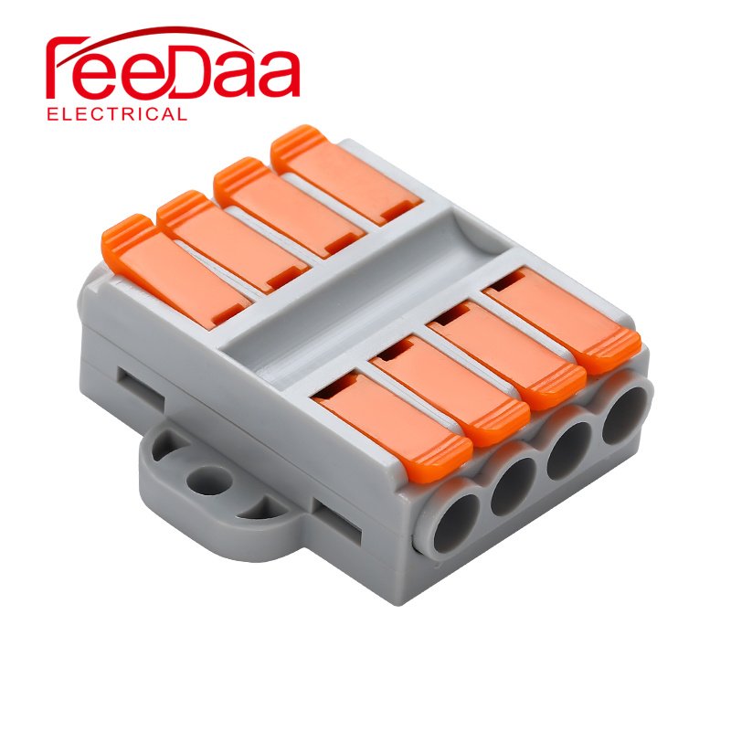 china supplier cable fast connectors 32a electrical terminal connector 8 pin push connector