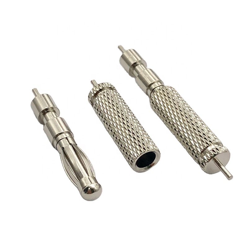CORECON 2mm 3mm 4mm brass Gold Nickel plating solder pins radio banana plug automotive wire connector terminal