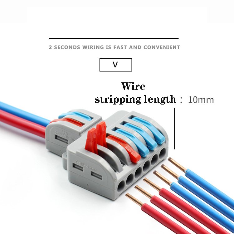 LT623 Universal Cable wire Connectors Reusable Wire Terminal Block Fast Compact lever quick cables connector Connection