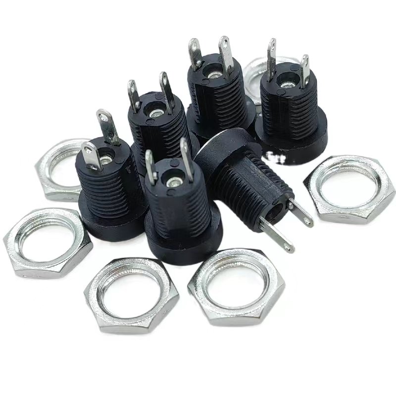 High Quality DC30VDC DC-022B DC022B DC 022B 5.5*2.5mm Power Jack DC 022B 5.5x2.5 Tin Plated Power Jack Female Socket