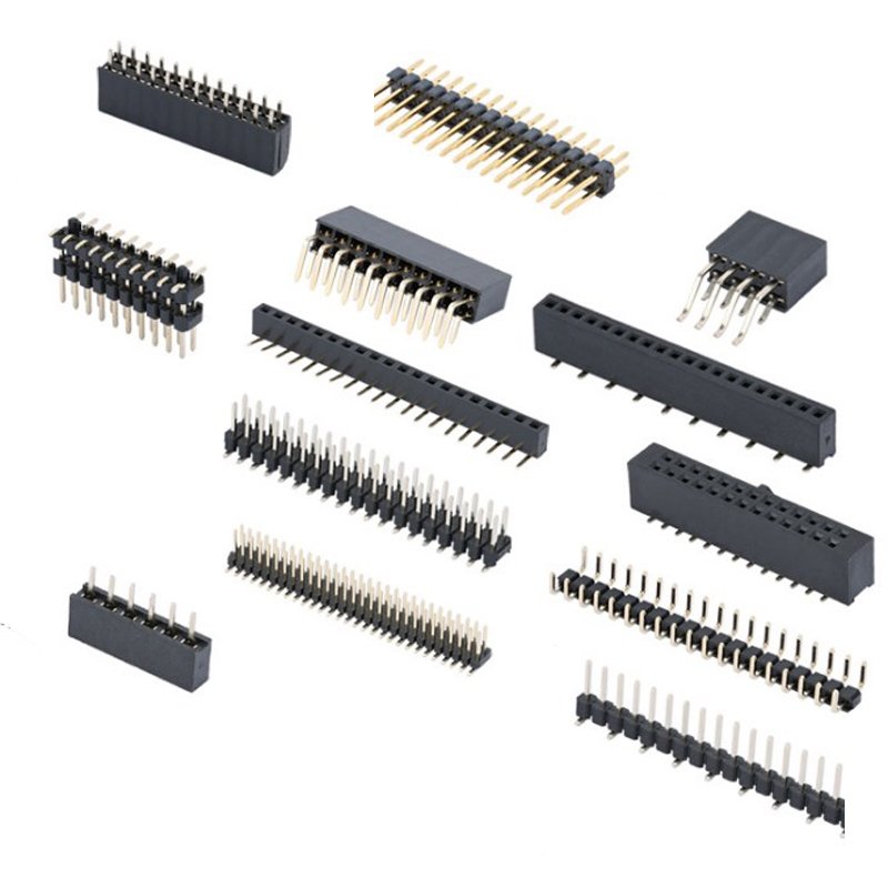 2.0mm 2.54mm Pitch 1.27mm 40pin Way Header Pin Connector Female Header DIP Single Double Rows SMD SMT Male PCB Connectors