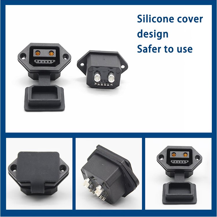 E Bike Charging Connector Anti-sparking 50A FB2107 2+6 Pin Energy Storgy Power Connector