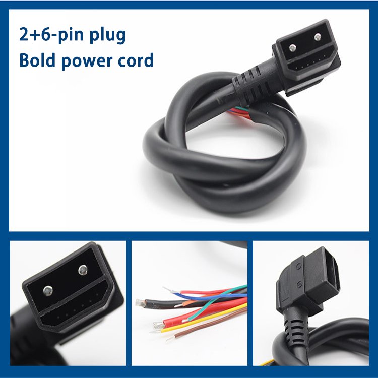 E Bike Charging Connector Anti-sparking 50A FB2107 2+6 Pin Energy Storgy Power Connector