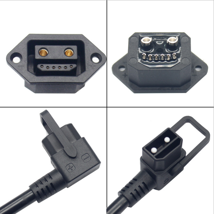E Bike Charging Connector Anti-sparking 50A FB2107 2+6 Pin Energy Storgy Power Connector