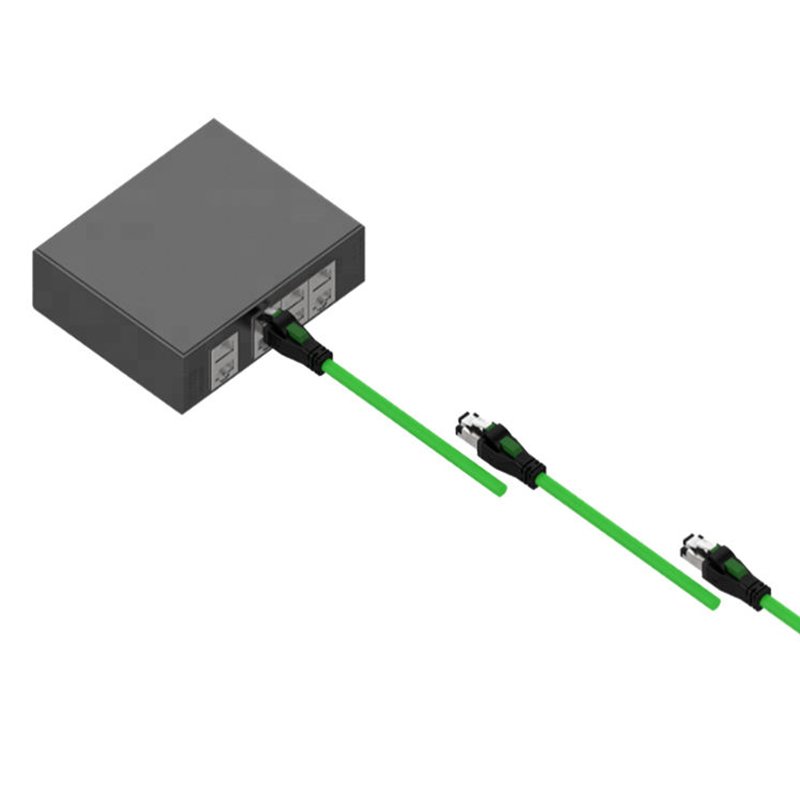 Industrial ciecular m12 4pin/8pin waterproof connector to rj45 male Cat.5e Cat.6 CAT6a Cat.7 cable