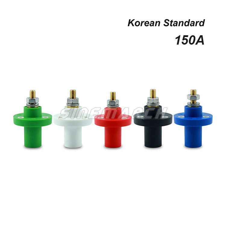 5X R-LOK 150A 600V Male Socket Set Panel Mount 150amp 1 Pole Power Connector Copper Alloy Contact for Power Distro