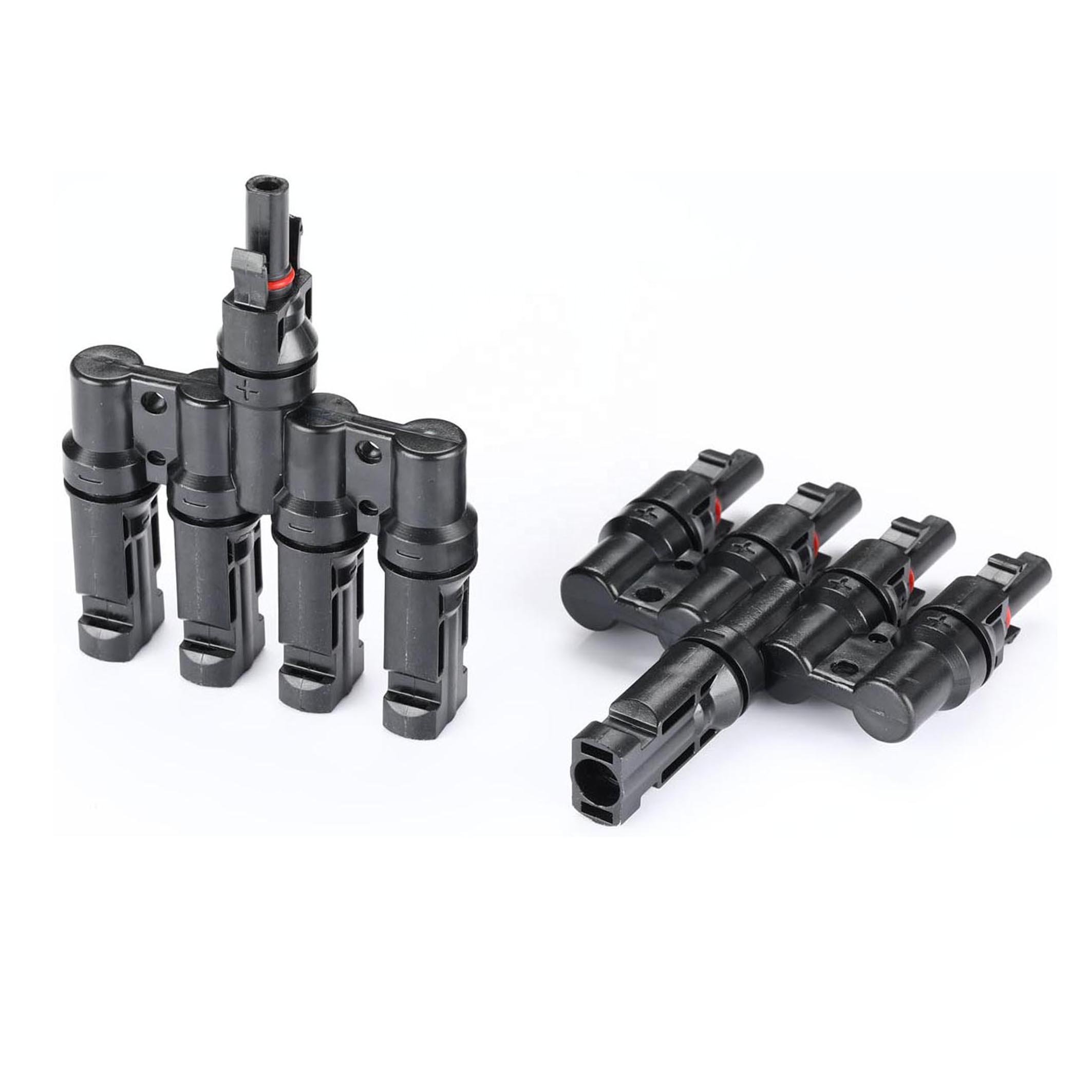 M/4F F/4M PV Connector Solar Connector 1500V T-Type Branch Solar Cable Connector