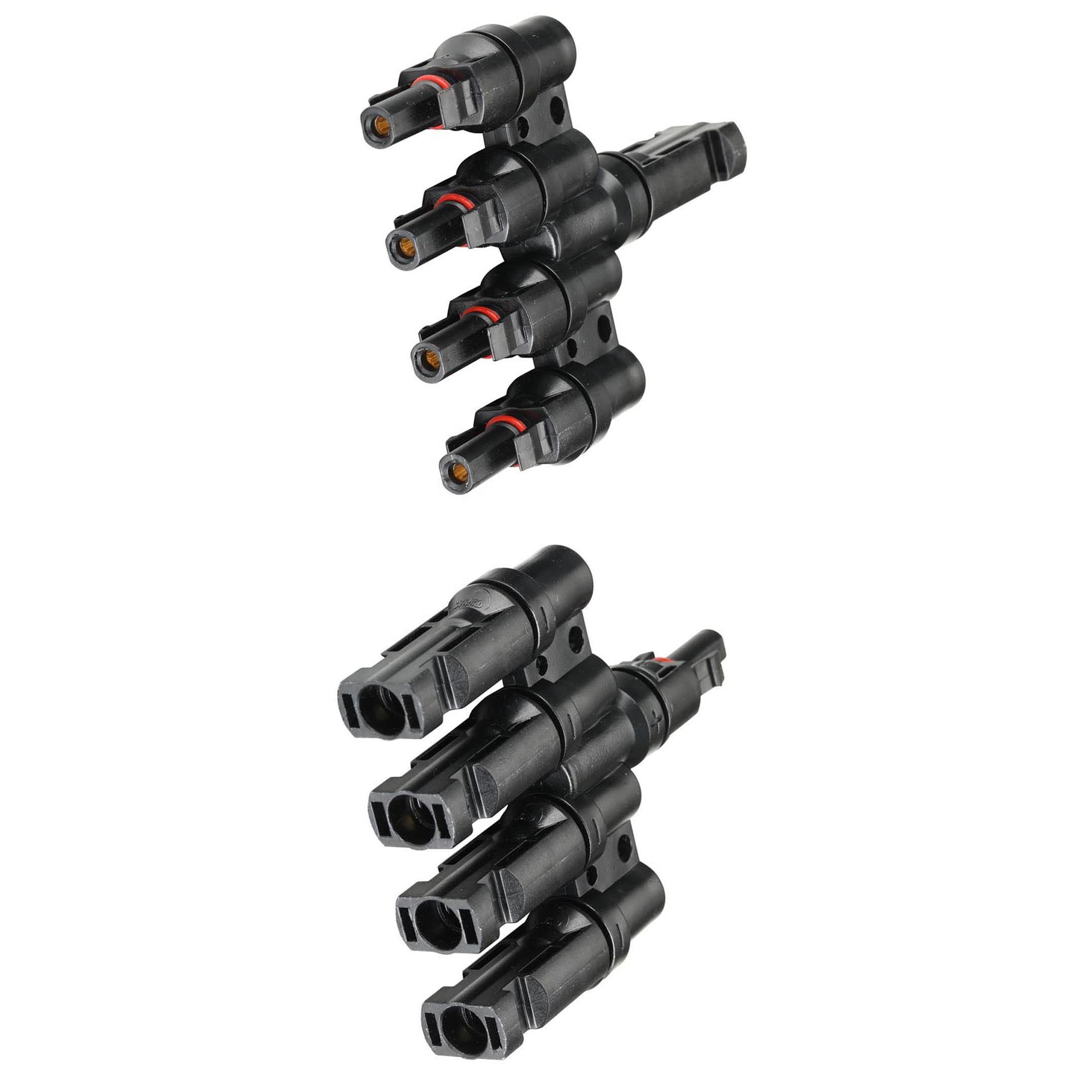 M/4F F/4M PV Connector Solar Connector 1500V T-Type Branch Solar Cable Connector