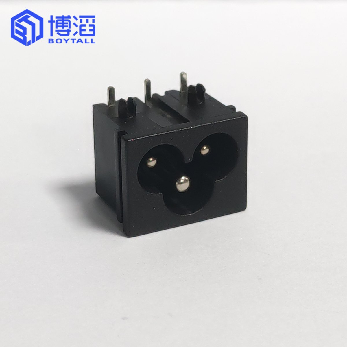 AC 2.5A/250V Plum flower Shape AC Socket power connector IEC60320 Standard C8 Plum flower Tail AC socket Inlet Plug