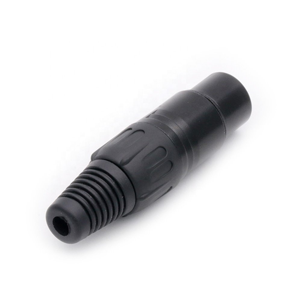 3 pins XLR male connector Microphone MIC Mixer XLR female jack cable connector with nickel plated pins