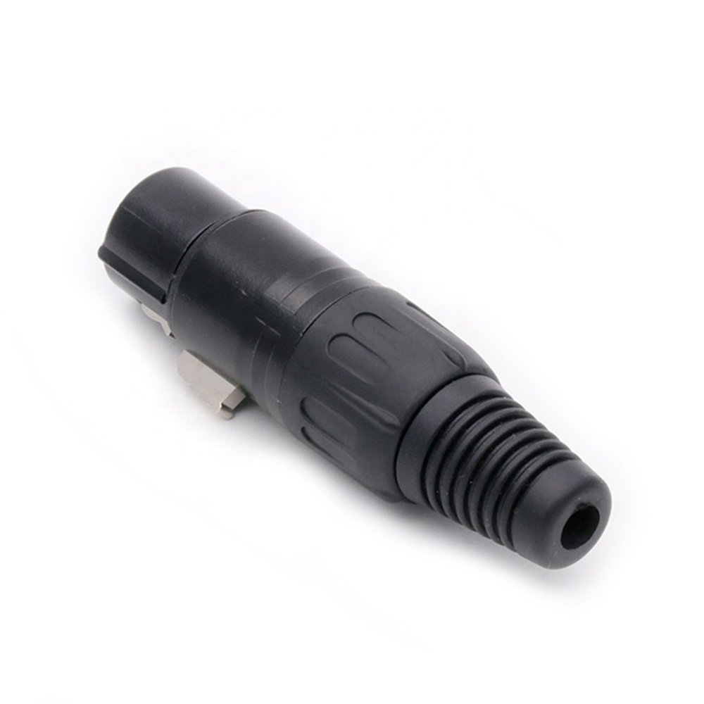 3 pins XLR male connector Microphone MIC Mixer XLR female jack cable connector with nickel plated pins