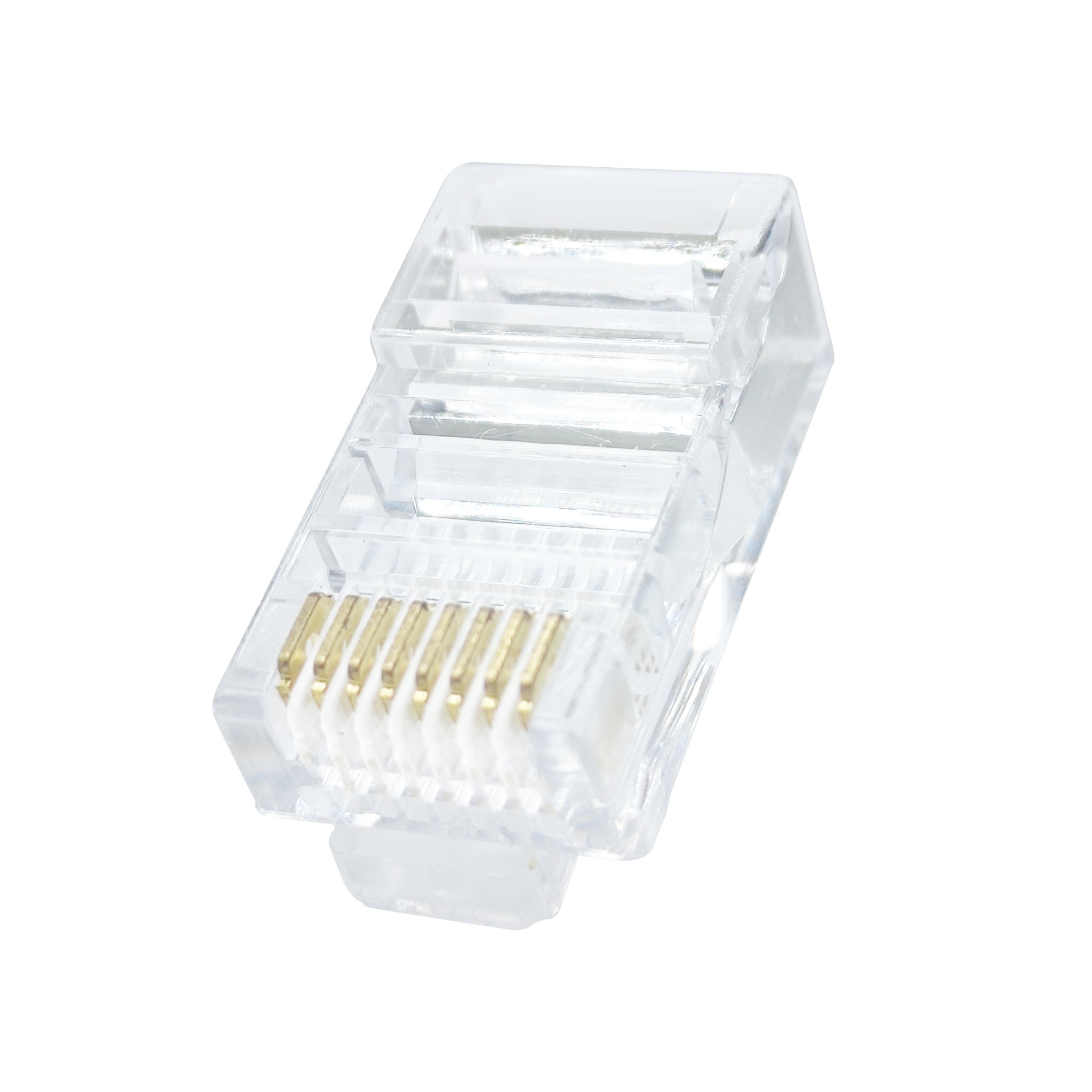 female ethernet modular plug cat5 8p8c rj 45 conector UTP pass through connector RJ45 Cat5e utp