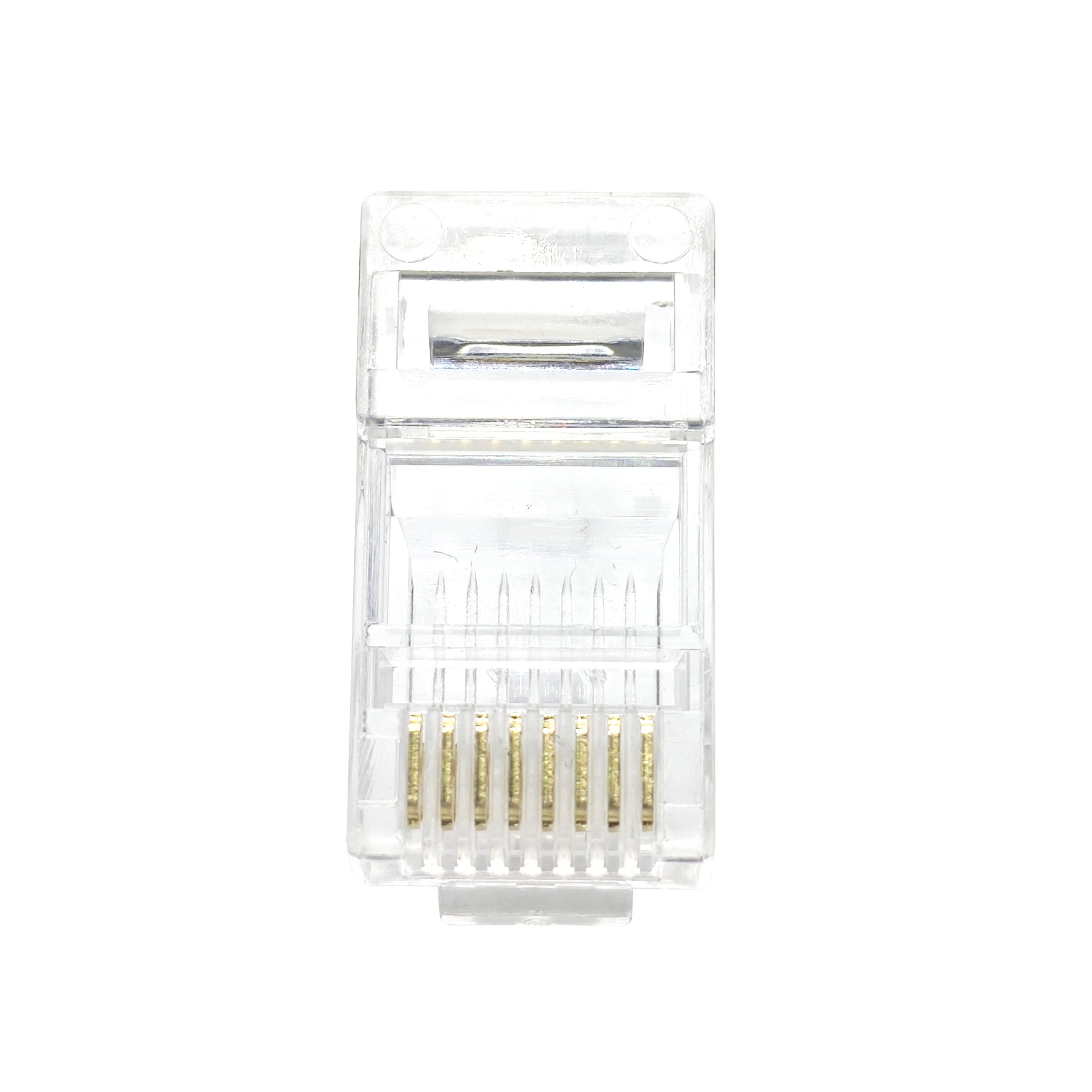 female ethernet modular plug cat5 8p8c rj 45 conector UTP pass through connector RJ45 Cat5e utp