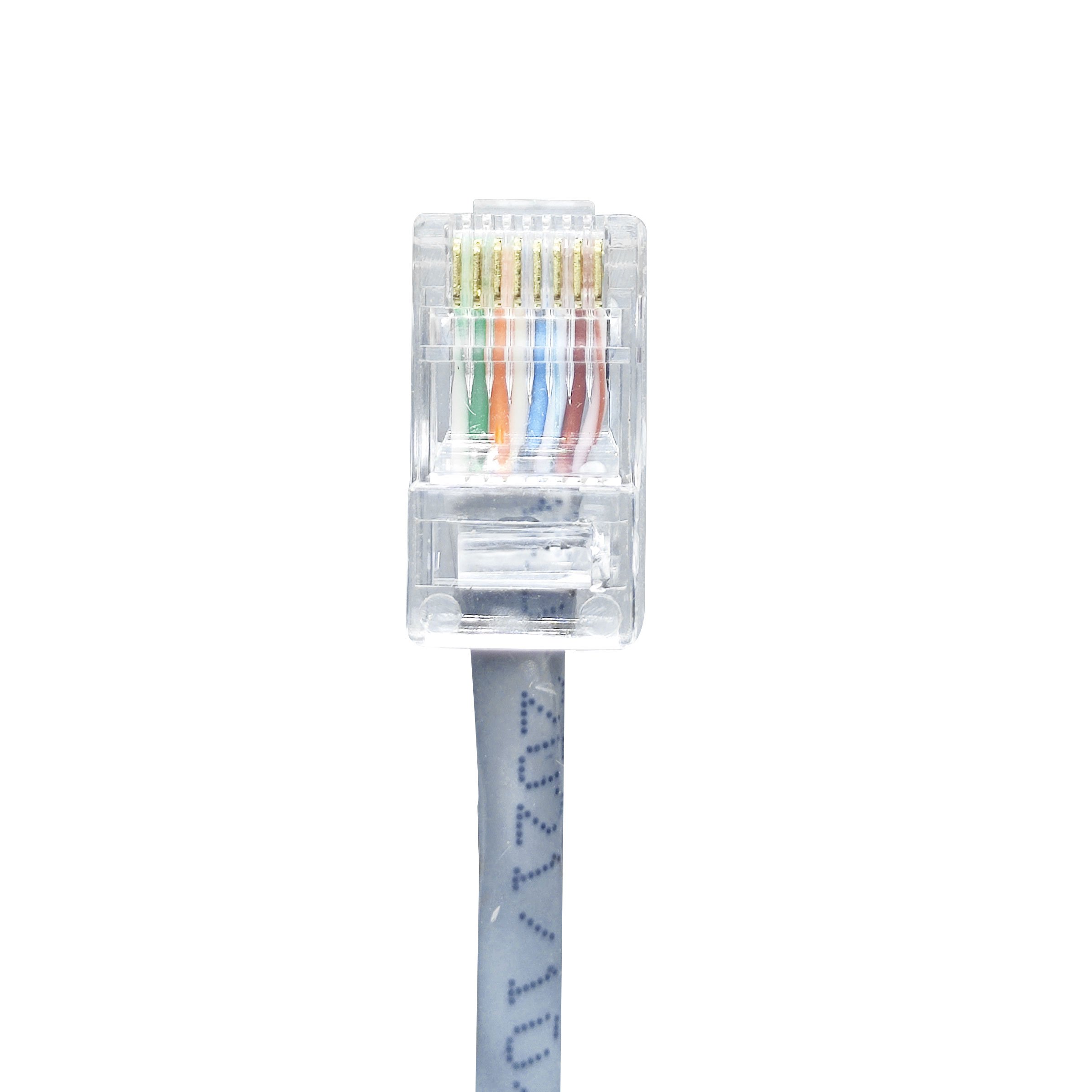 female ethernet modular plug cat5 8p8c rj 45 conector UTP pass through connector RJ45 Cat5e utp