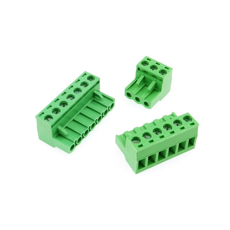 2EDGK 5.08/3.81mm male+female set Rta pluggable terminal block pcb connector 2P/3/4/5/8/10/12P straight angled foot