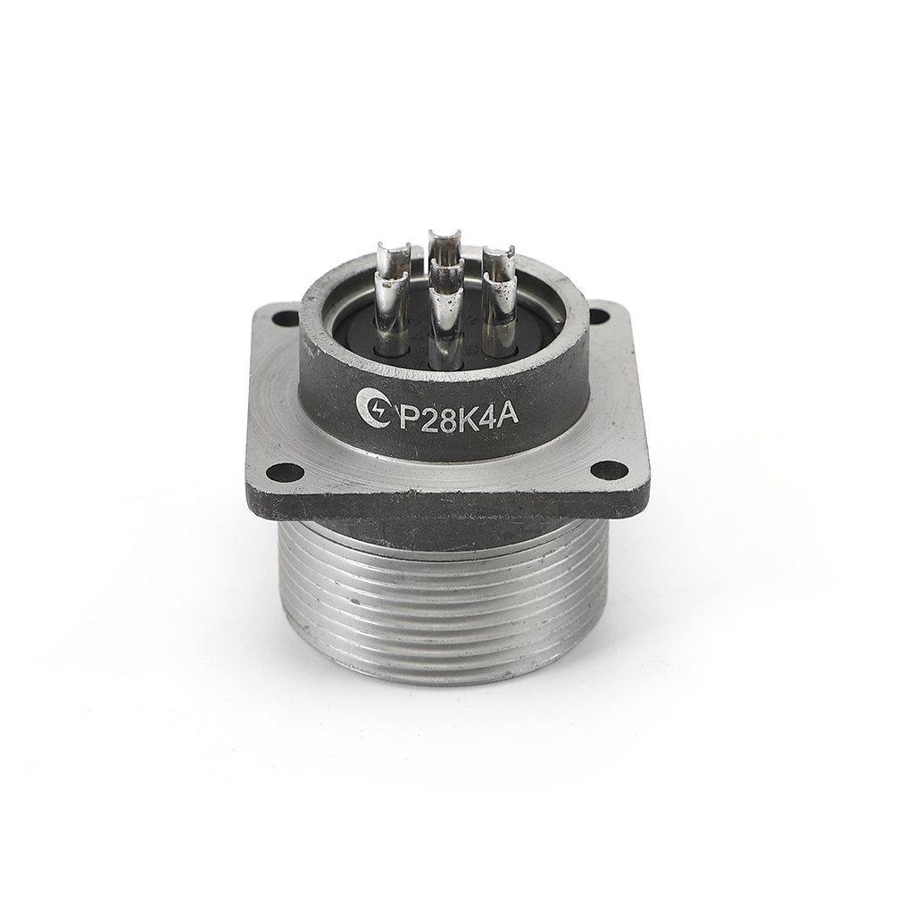 4 Pin P48 4 Pin Weather Pulg + Socket Industrial Connectors For High-speed Railway Field