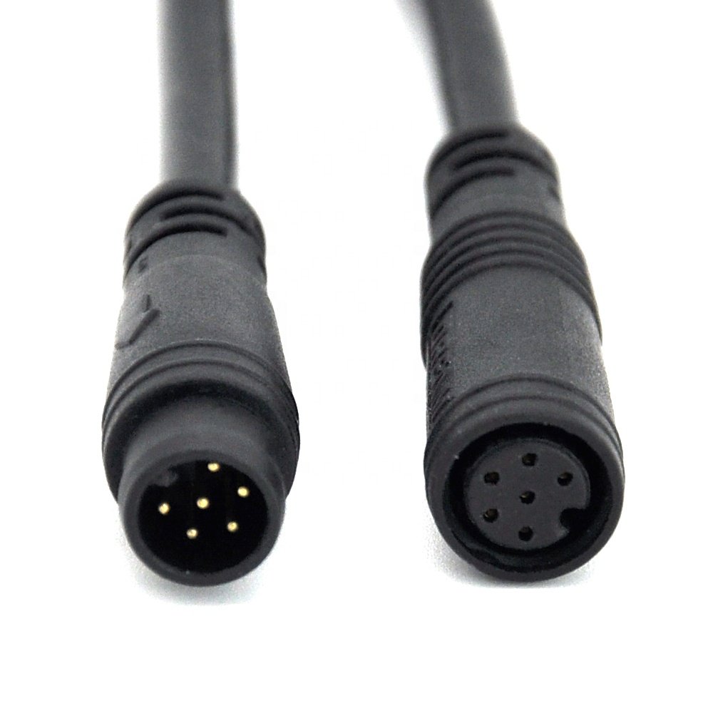 M8 2 3 4 5 6 Pin Male Female Circular Connector ip65 Waterproof Wire Mini Electrical Parts Cable Bicycle Connector