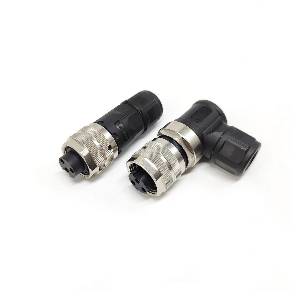 Custom Field Installation 3-Pin Straight Plastic Male and Female Plugs M7/8 Industrial Waterproof Cable Connectors