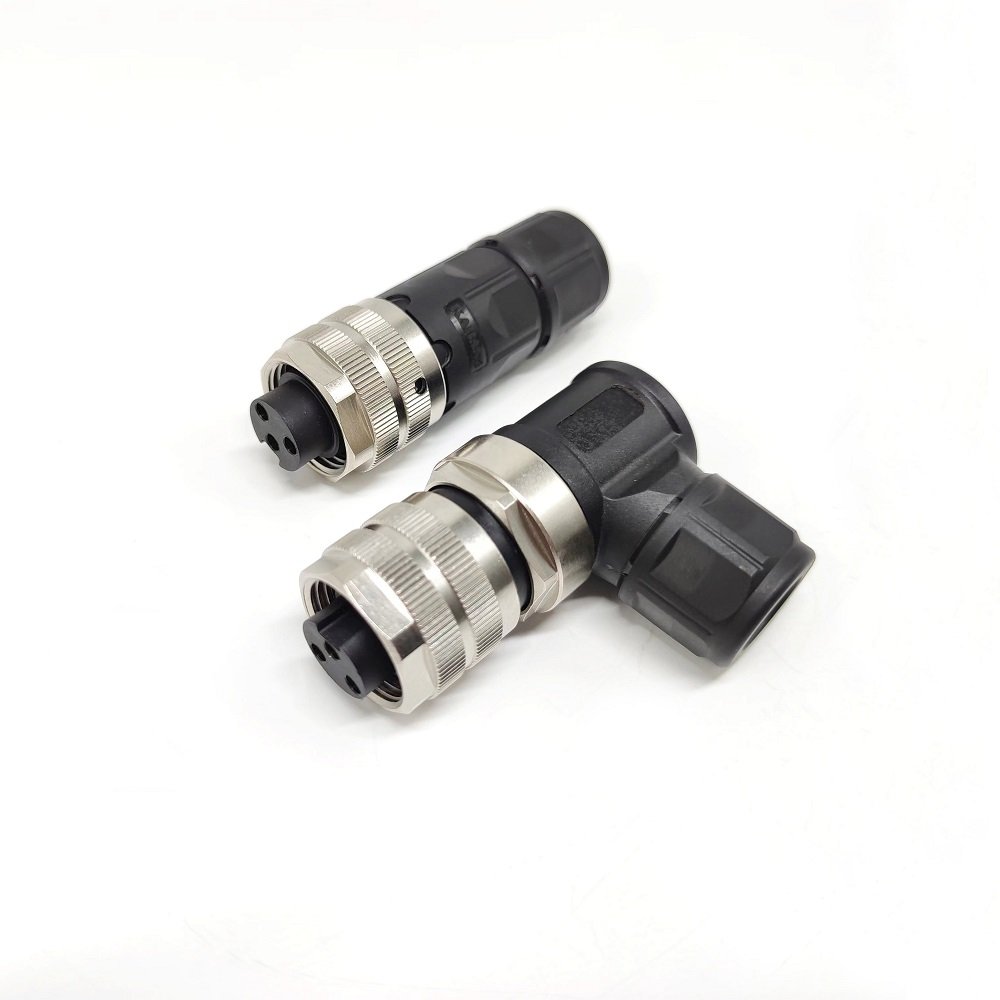 Custom Field Installation 3-Pin Straight Plastic Male and Female Plugs M7/8 Industrial Waterproof Cable Connectors