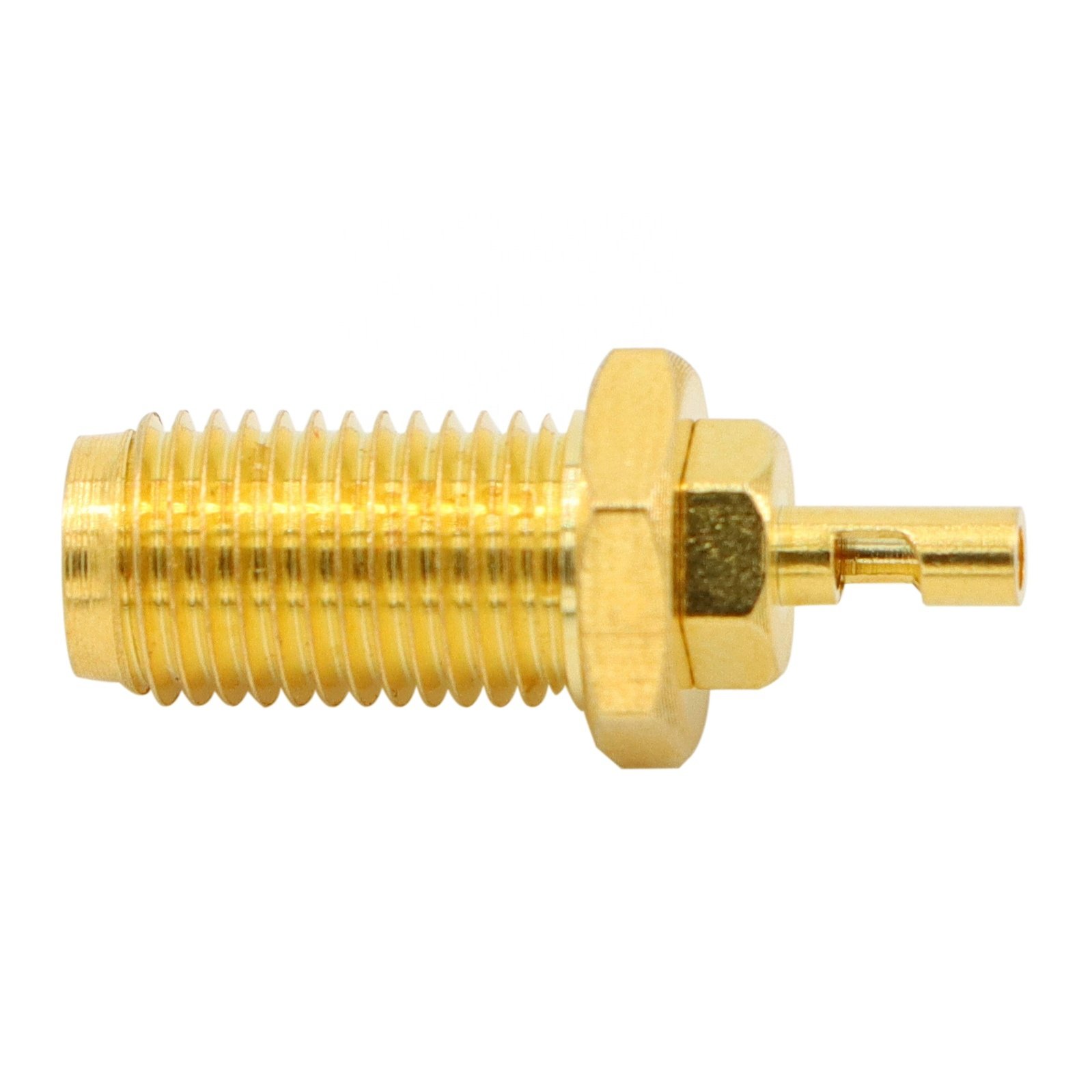 SMA jack with female Basket in Bulkhead RF Connector for 1.37mm 1.13mm RG178 Coaxial Cable