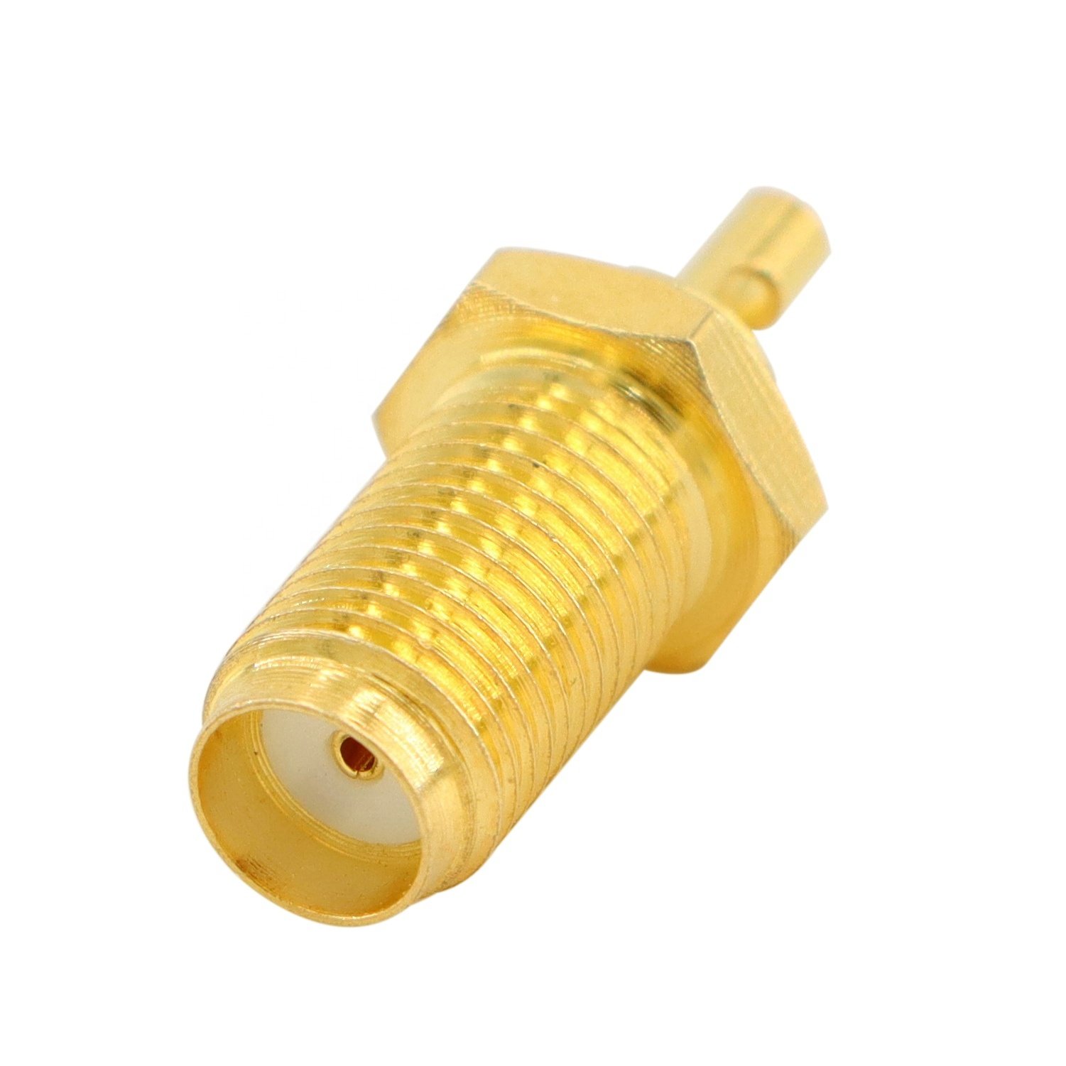 SMA jack with female Basket in Bulkhead RF Connector for 1.37mm 1.13mm RG178 Coaxial Cable