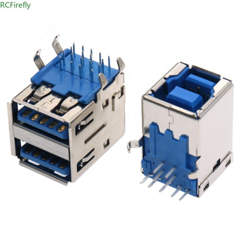USB 3.0 A Type Port Male Plug Female Solder Jacks VERTICAL Connector PCB Socket For USB Interface B Port 90/180 degrees