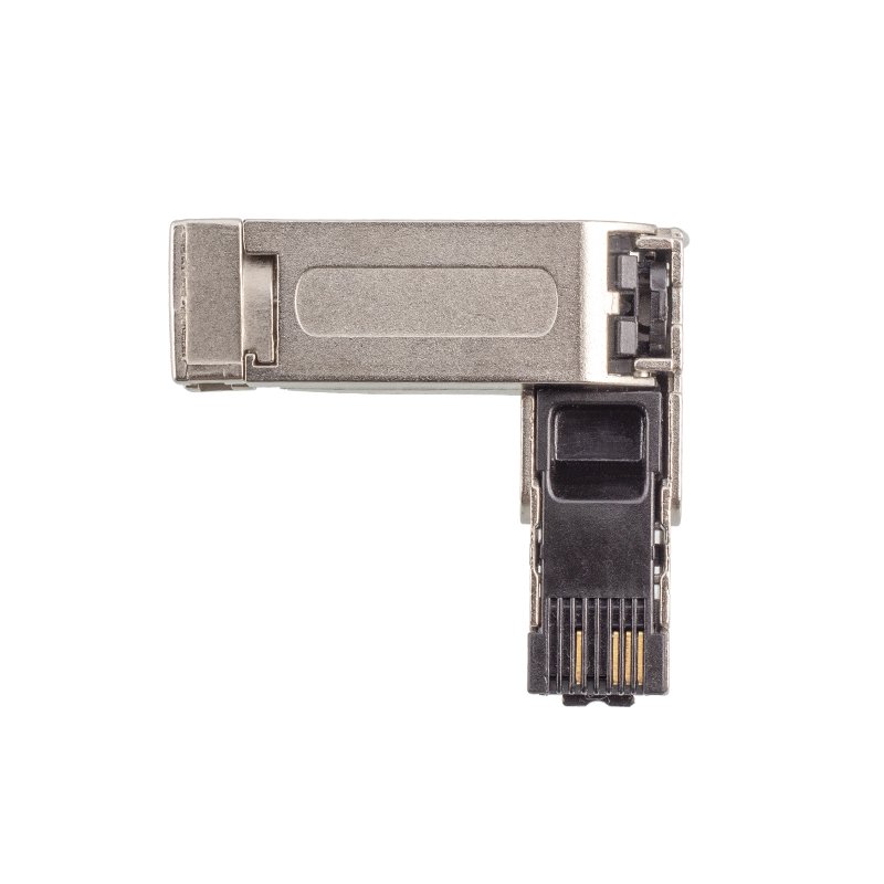 Industrial Metal Right angle field mountable Ethernet RJ45 Connector CAT5E Profinet RJ45 Plug Waterproof Connector
