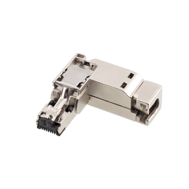 Industrial Metal Right angle field mountable Ethernet RJ45 Connector CAT5E Profinet RJ45 Plug Waterproof Connector