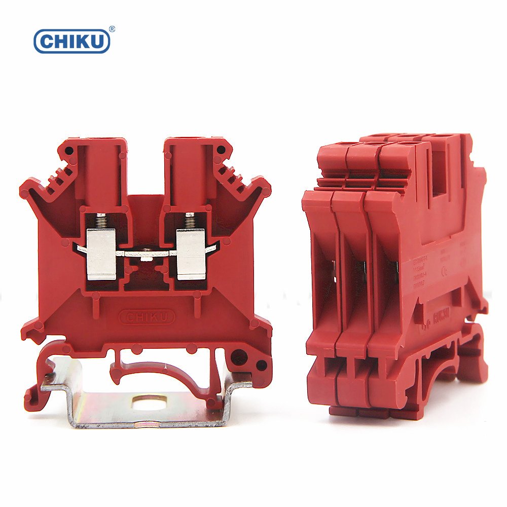 CHIKU RUK 3N Din Rail Screw Terminal Block 32 A Wire Connector 2.5mm2 AWG 14 U/L certificated