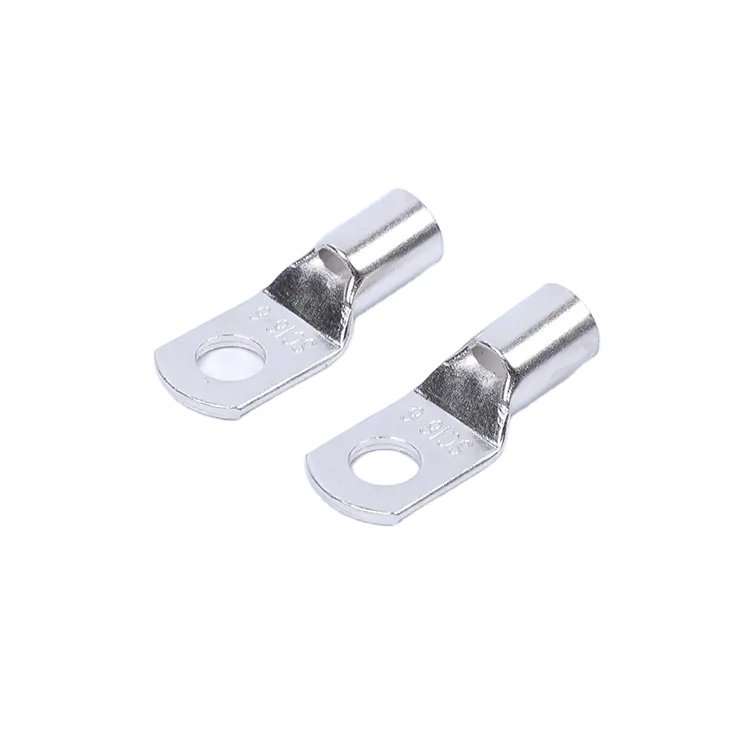 Sc25-10 Lug 4 Awg 3/8 Stud Tinned Copper Lug Bare Eyelets Tubular Ring Terminals Battery Cable Terminal