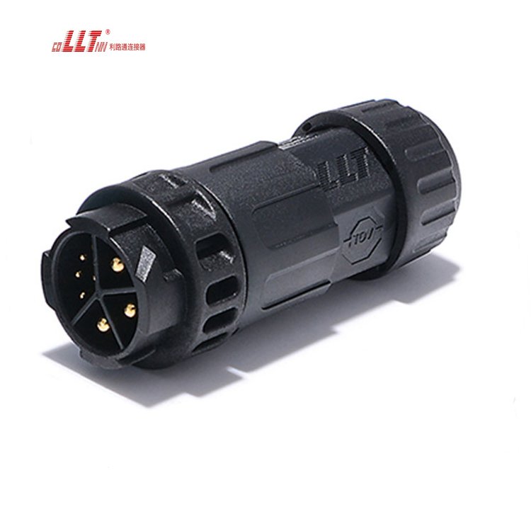 llt power and signal 3+5pin electrical push lock waterproof wire connector