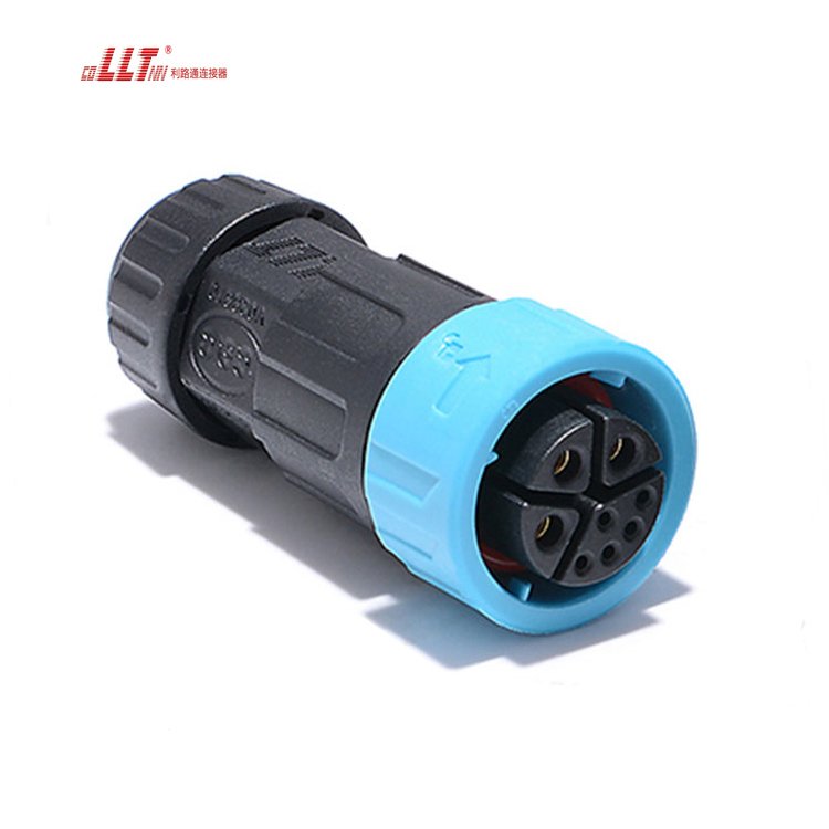 llt power and signal 3+5pin electrical push lock waterproof wire connector