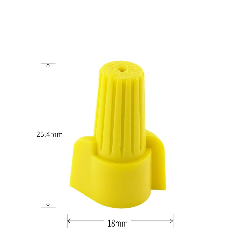 100pcs HP11 yellow Easy Outdoor Seal Elec Easy Twist On Application Wire Connectors Waterproof Nuts