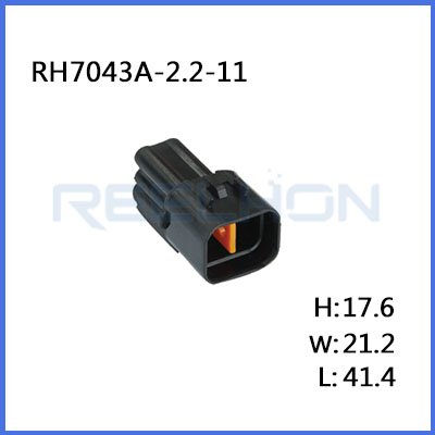 4 pin male electrical wiring harness connector RH7043A-2.2-11