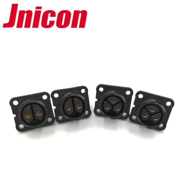 Jnicon 2/3/4 pin waterproof M25 push lock male female connector automotive