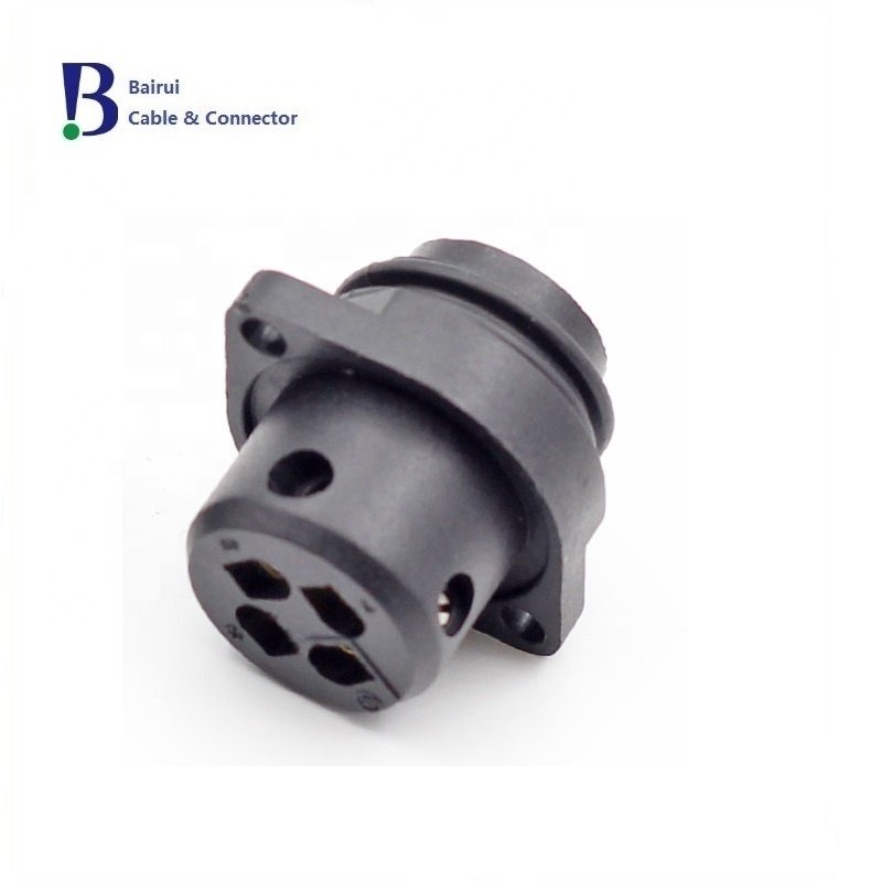 Binder Circular RD24 Male Panel Mount Connector, 6+PE contacts Socket For Power