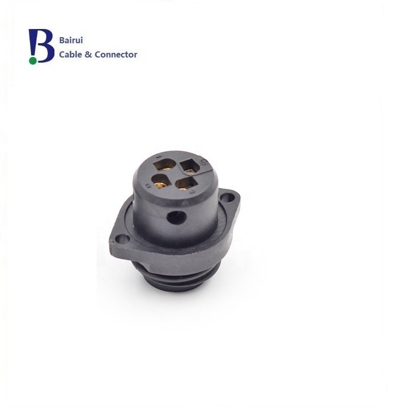 Binder Circular RD24 Male Panel Mount Connector, 6+PE contacts Socket For Power