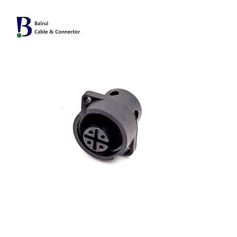 Binder Circular RD24 Male Panel Mount Connector, 6+PE contacts Socket For Power